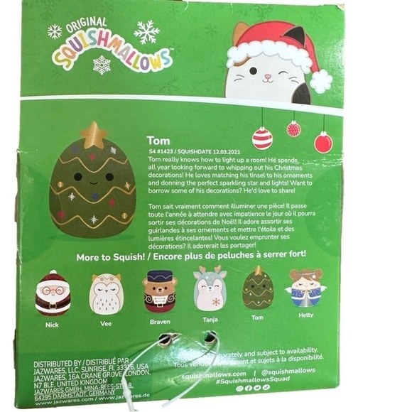 Squishmallow Holiday Tom REDUCED💰 - Picture 2 of 2